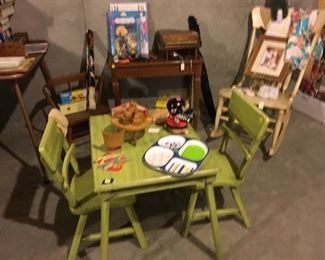 Vintage child's table and chairs