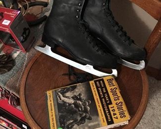 Old skates and sports equipment