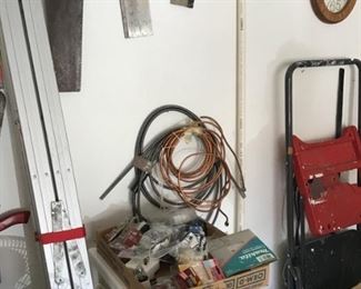 Ladder, saws
