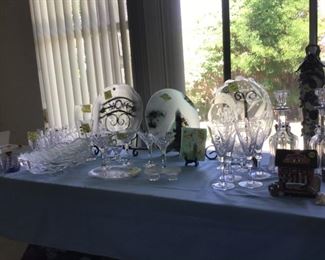 Crystal Barware , platters and bowls