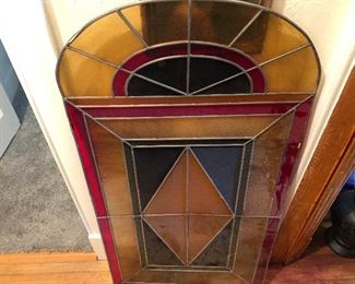 large stain glass piece