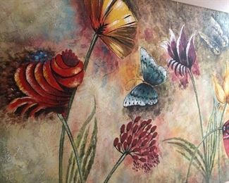 Large butterfly painting