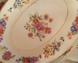 Lovely china set, old Czechoslovakia rose pattern