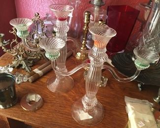 Venetian candelabra-- a pair