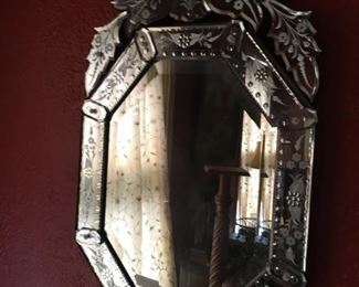 Venetian mirror, one of a pair