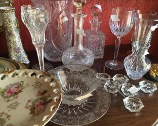 More Waterford and a set of little salts