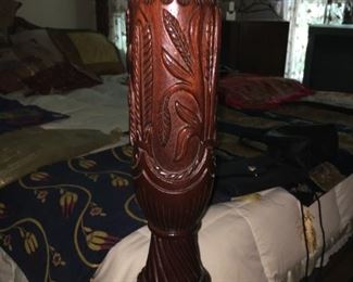 Detail of carving on bed