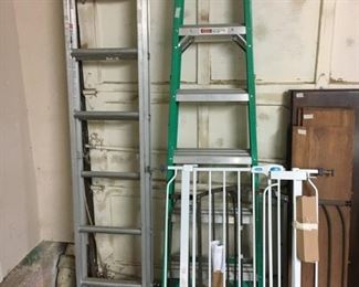 Ladders and doggy gates for the house