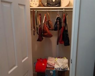Hat boxes and purses