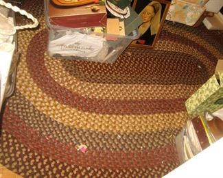Braided Oval Floor Rug, Largerre