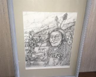 Indian Village Sketch