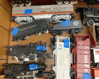 numbers on trains are inventory numbers- Not prices 