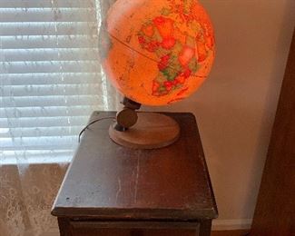 Lighted globe, c. 1980 Reader's Digest