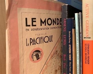 French map -a few other language books