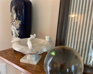 Large glass paper weight