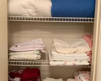 Sheets and towels