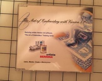 DVD describing how to use Bernina V3 software.