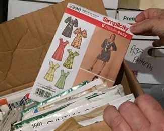 Lots of sewing patterns, womens, mens, childrens.