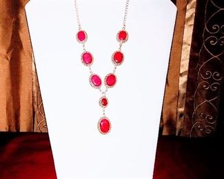 Ruby necklace 50karat