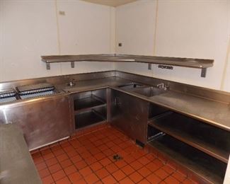 commercial dishwasher  , stainless steel tables