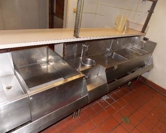 stainless steel wet bar