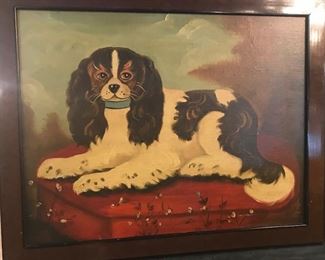 Quaint spaniel painting
