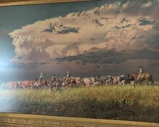 David Sanders original oil pastel. A gorgeous piece of art. 