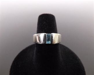 .925 Sterling Silver JAMES AVERY Topaz Ring Size 6.75
