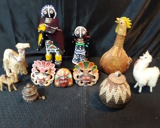 Assortment of eclectic figurines