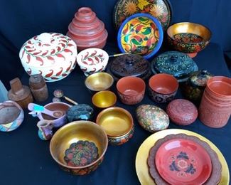 Mexican serving bowls and decor