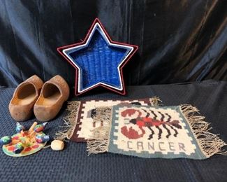 Wooden Shoes, Toy, Cloth, Starshapes Baskets