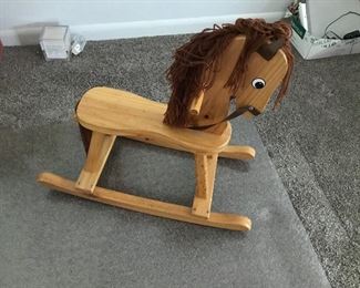 Wood Rocking Horse