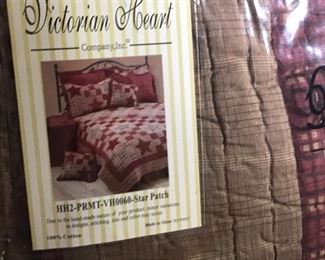 Queen Star Patch Quilt - New