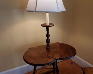 WOODEN LAMP TABLE