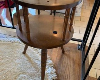 #11		George Bent Round End Table 15x23	 $30.00 
