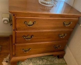 #18		Ethan Allen End Table w/3 drawers 23x14x22	 $75.00 
