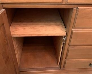 #22		Buffet w/4 drawer & 2 doors w/homemade shelves (as is on top) 51x13x33-69	 $175.00 
