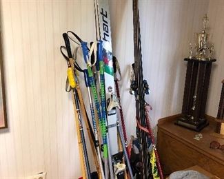 Skiis, poles & boots