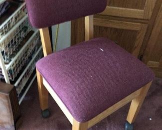 Sewing chair with storage under seat