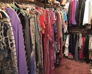 another closet full of great clothes!  Many from Chicos, Black/White market, Coldwater Creek
