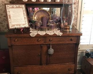 Early 1900's oak sideboard