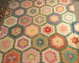 Hand-Stitched Vintage Quilt