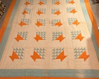 Hand-Stitched Vintage Quilt