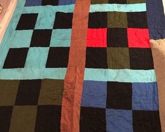 Vintage Hand-Stitched Quilt