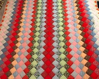 Vintage Hand-Stitched Quilt