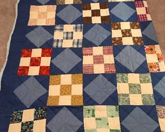 Vintage Hand-Stitched Quilt