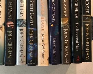 Signed John Grisham Books.  Most are 1st Editions.