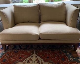 Hickory White Sofa with down cushions ( with no pillows on it)