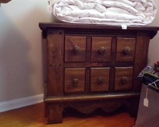 2 drawer Chest, Down Comforter (Day bed or twin size)