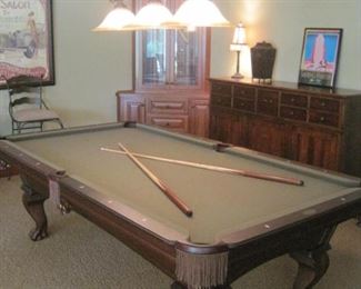 Olhausen 8 ft Pool Table with all accessories in like new condition.